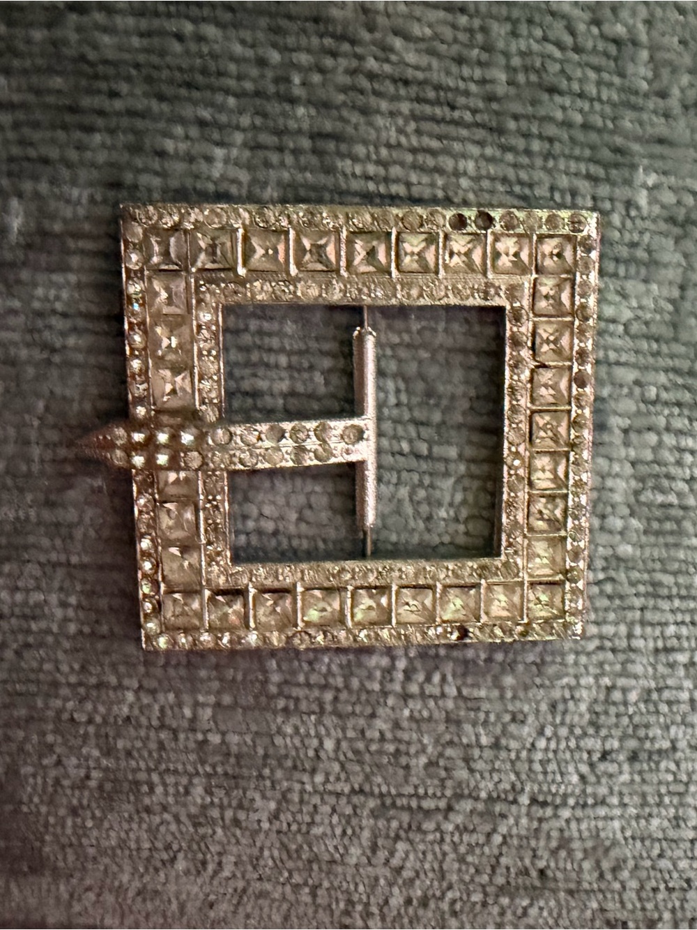 Antique rhinestone buckle 1920’s-40’s
